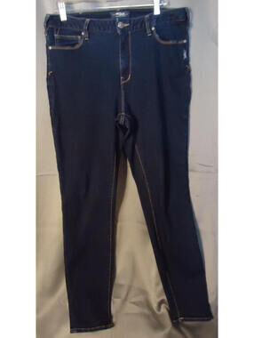 Silver Jeans Robson Skinny Jeans Stretch Jeggings Womens Size 14 Dark Wash